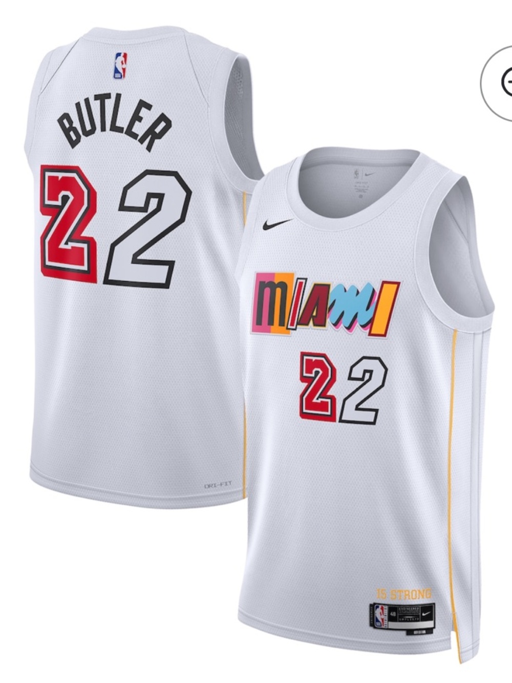 Nike Miami Heat Butler Jersey